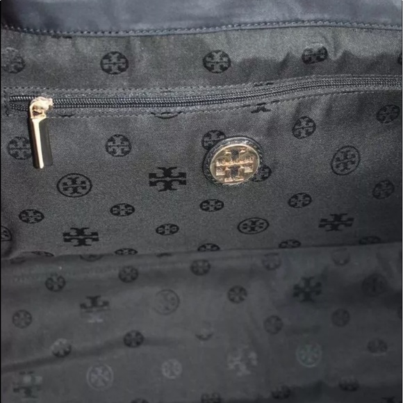 Tory Burch ella nylon tote black BAG LARGE new - Picture 10 of 10